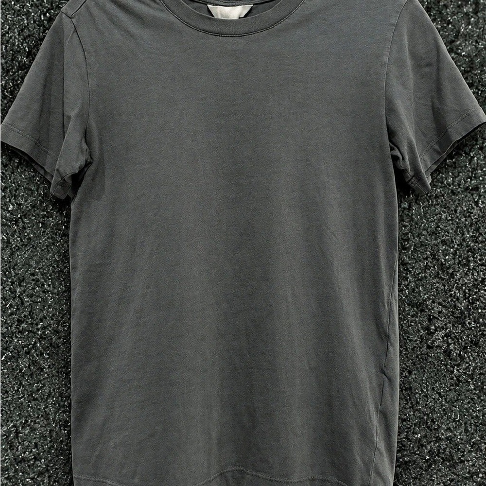 H&M Men's Short Sleeve Crew Neck Tee - Dark Gray